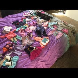 American girl doll clothing and accessories.